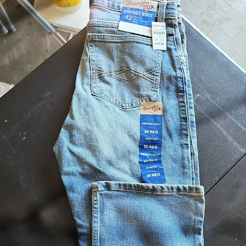 Wrangler Men's Vintage Boot Jeans - Blue